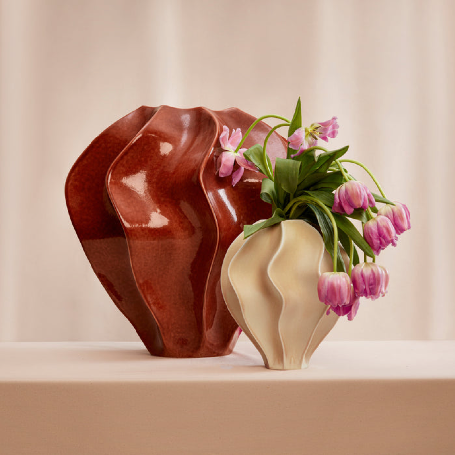 L OBJET | DOURO VASE - PAPRIKA - SHORT