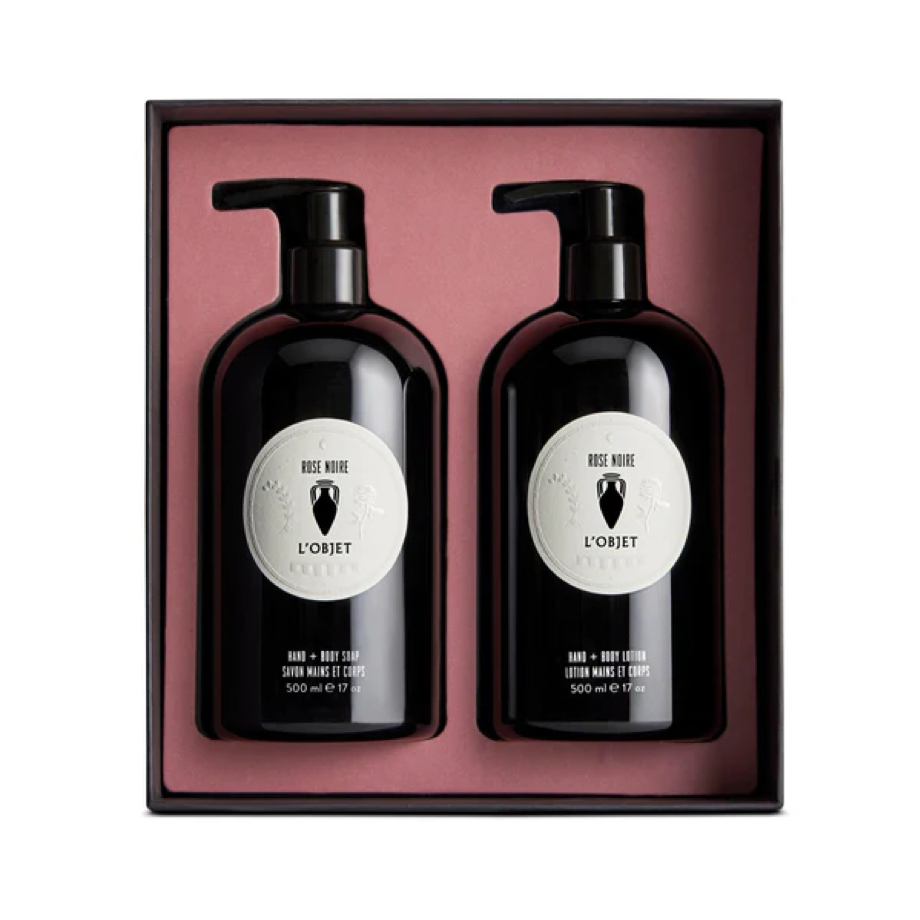 GIFT SET HAND AND BODY LOTION AND SOAP ROSE NOIRE