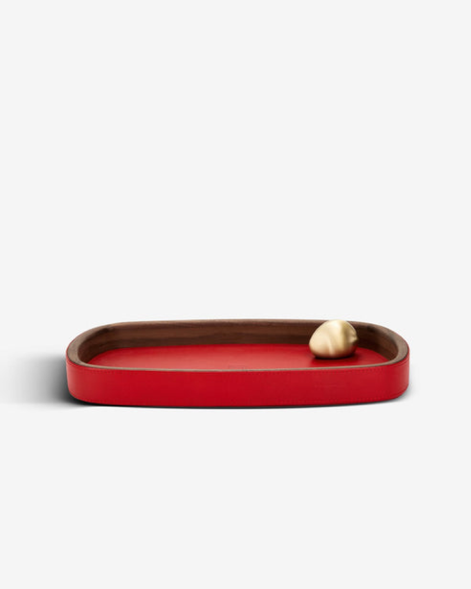 ASSOULINE - LIBRARY COLLECTION | PEBBLE BACKGAMMON SET LEATHER BRASS WOOD