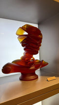 DAUM - MASQUE DE VERRE - AMBER JEAN FAUCHEUR