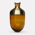 UTOPIA & UTILITY - INDIA LARGE 1 AMBER AND BRASS