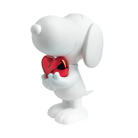 SNOOPY HEART WHITE AND RED