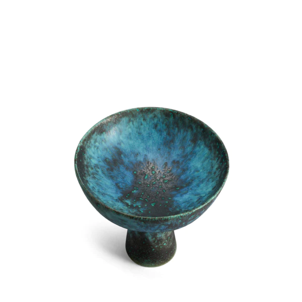 TERRA BOWL ON STAND BRONZE SMALL