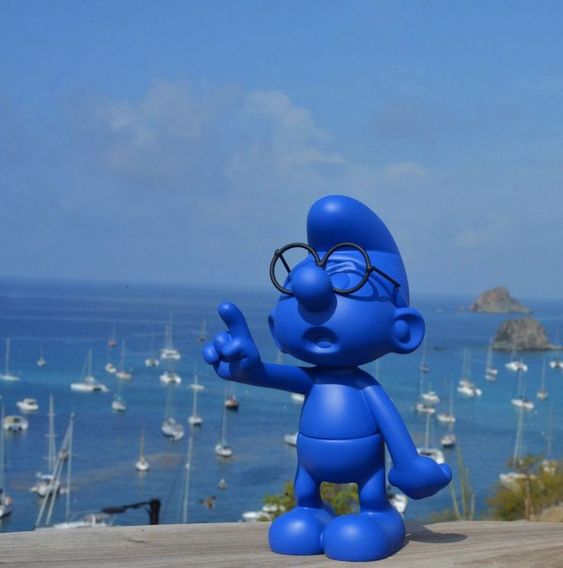 SMURF BRAIN MATT BLUE