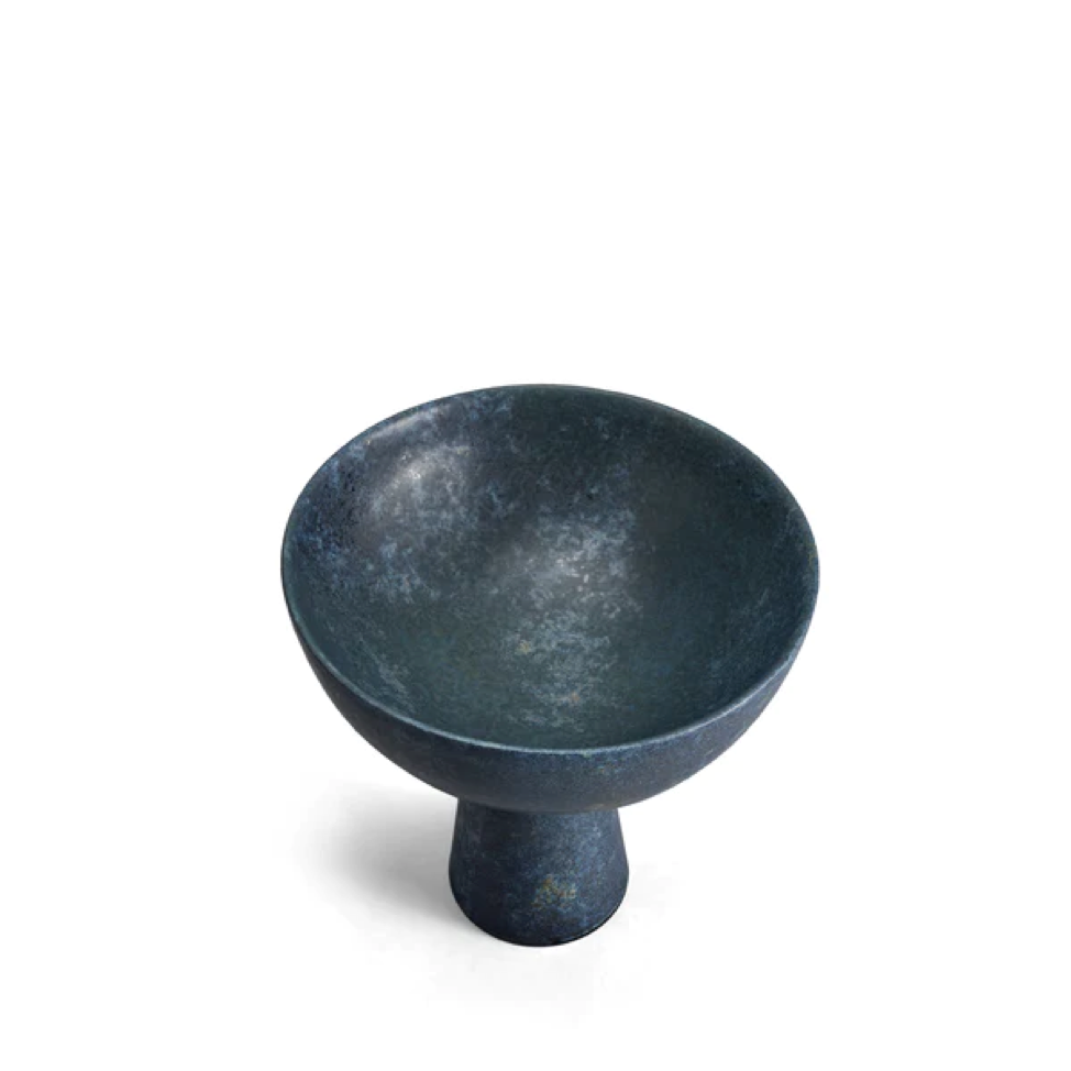 TERRA BOWL ON STAND IRON SMALL