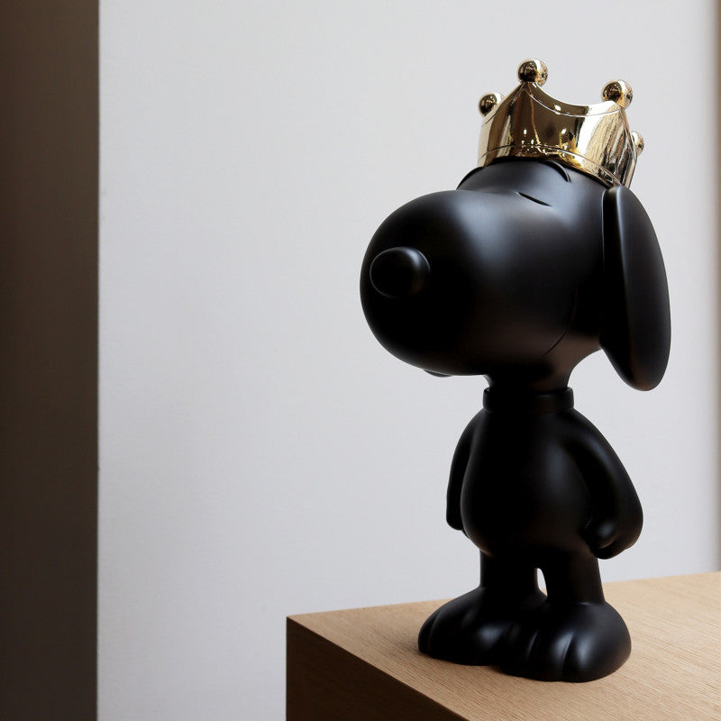 SNOOPY CROWN BLACK AND GOLD